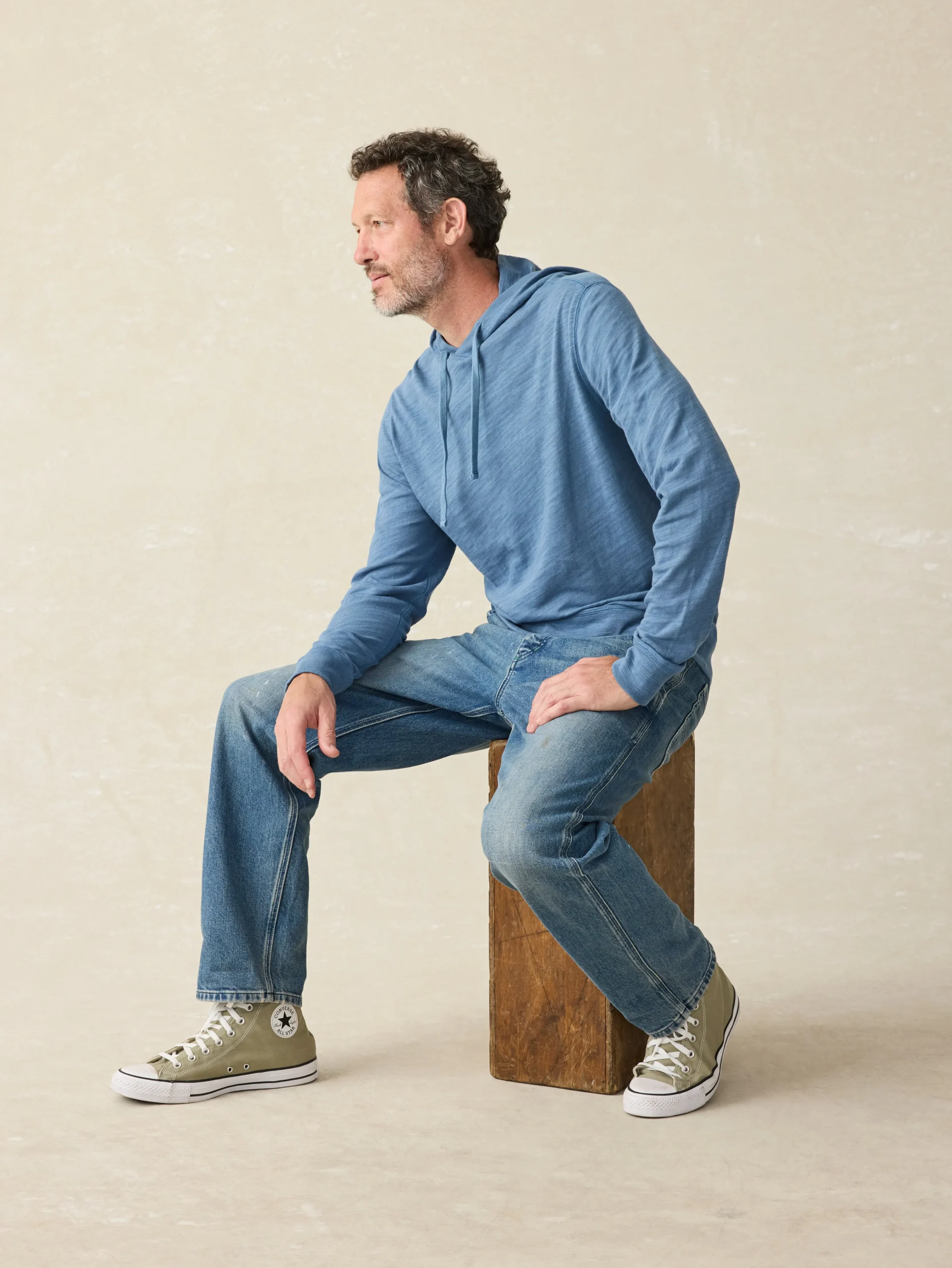 Faherty Brand Sunwashed Slub Hoodie -^ Hoodies & Sweatshirts