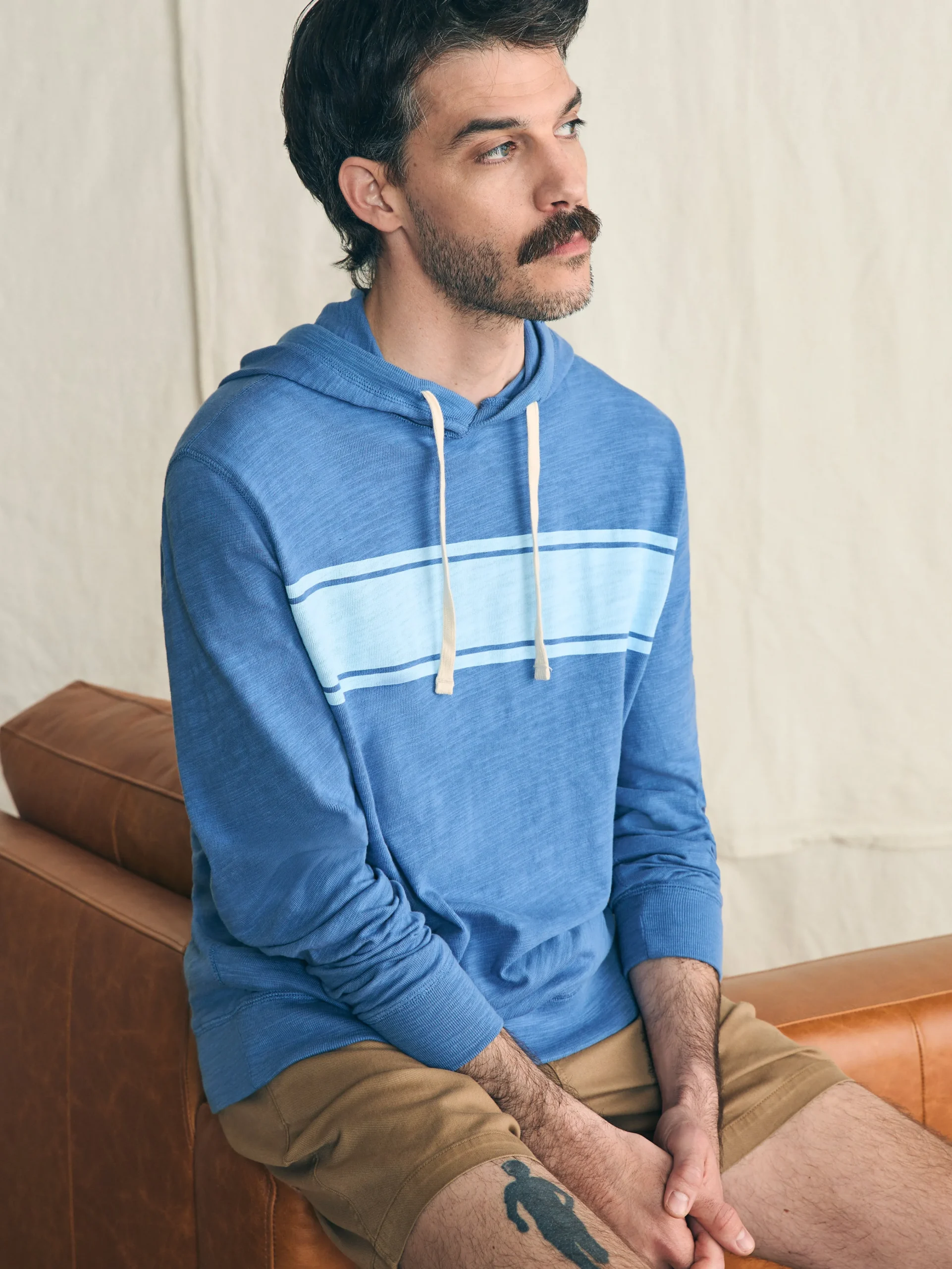 Faherty Brand Sunwashed Slub Hoodie -^ Hoodies & Sweatshirts
