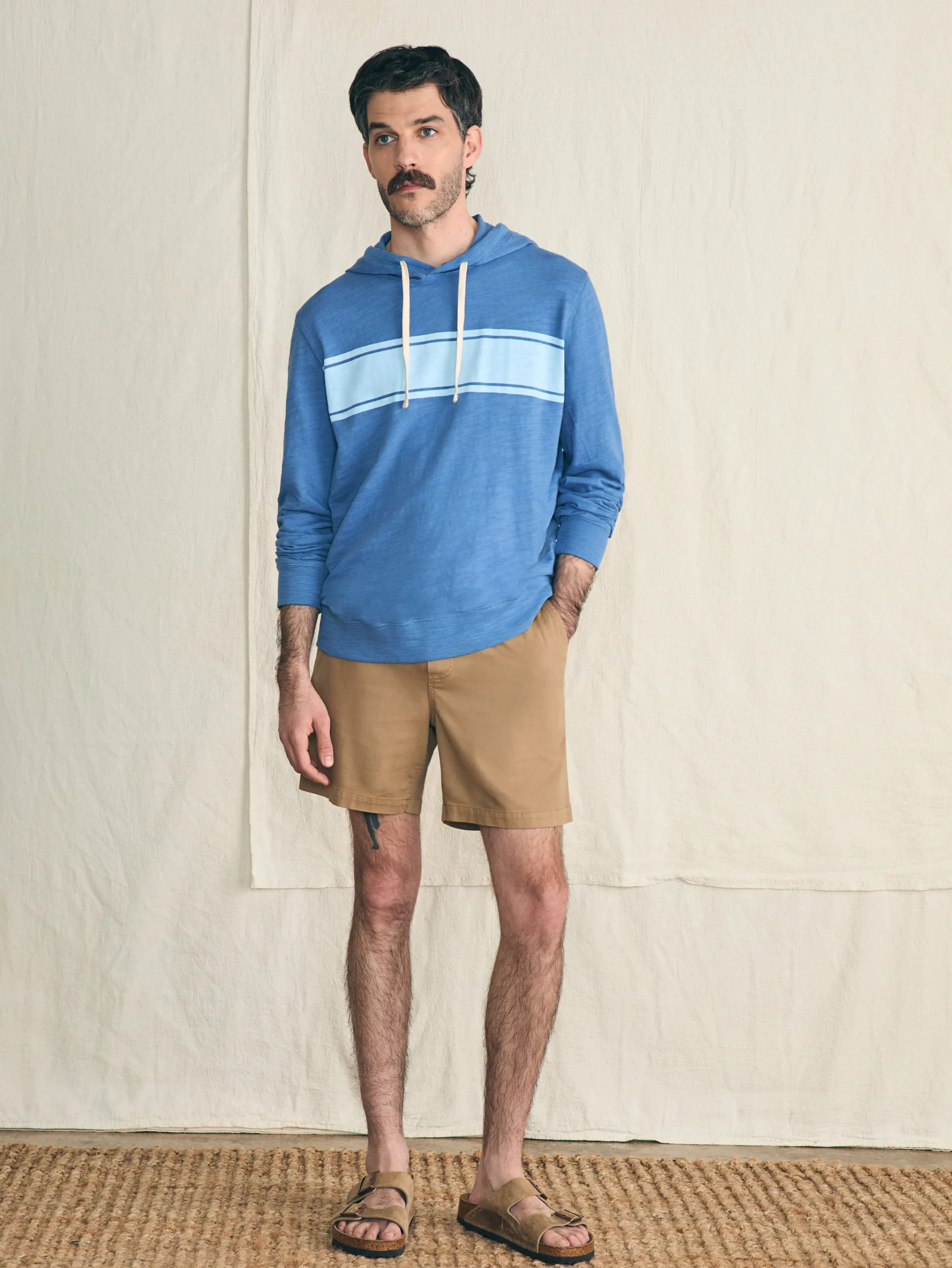 Faherty Brand Sunwashed Slub Hoodie -^ Hoodies & Sweatshirts