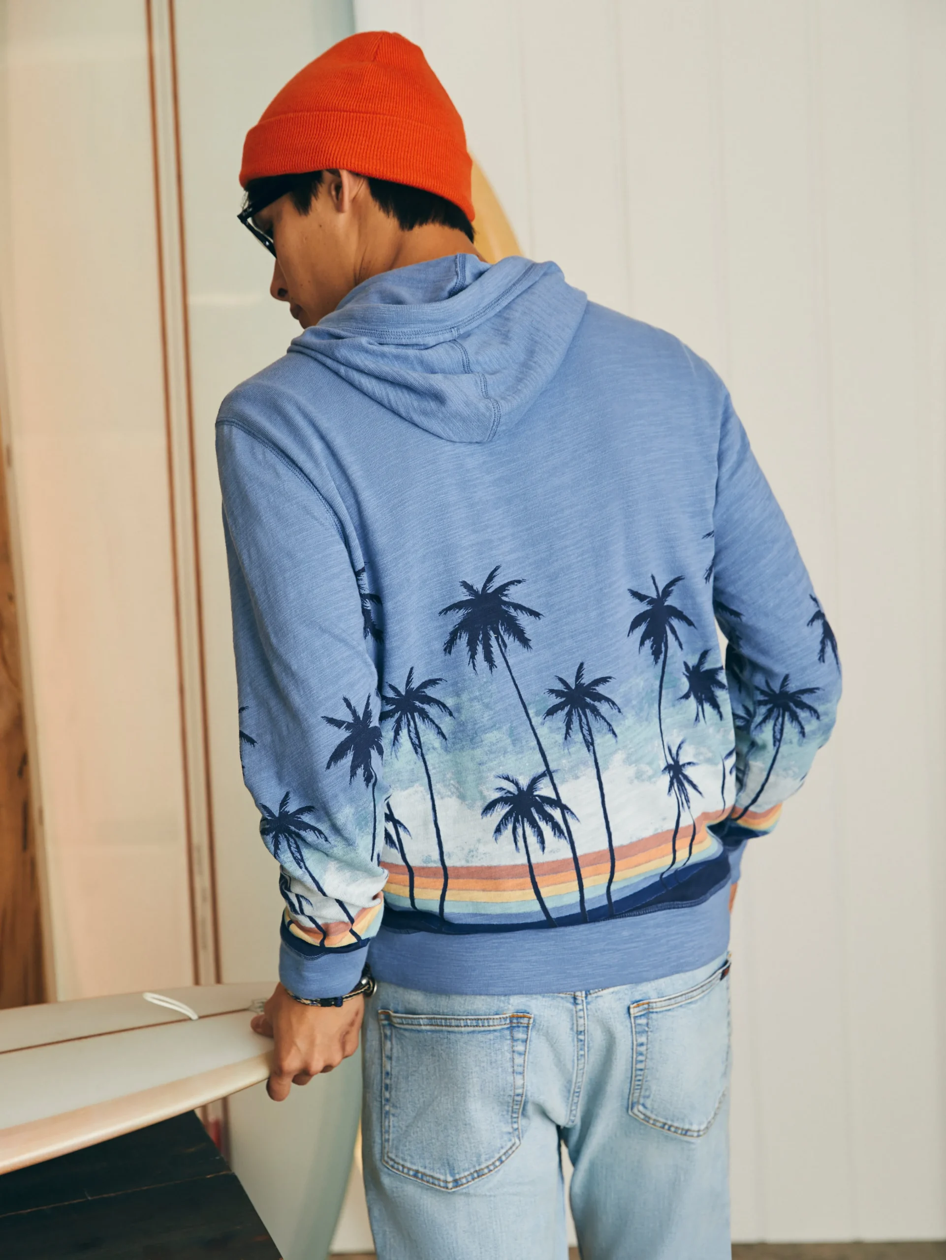 Faherty Brand Sunwashed Slub Hoodie -^ Hoodies & Sweatshirts