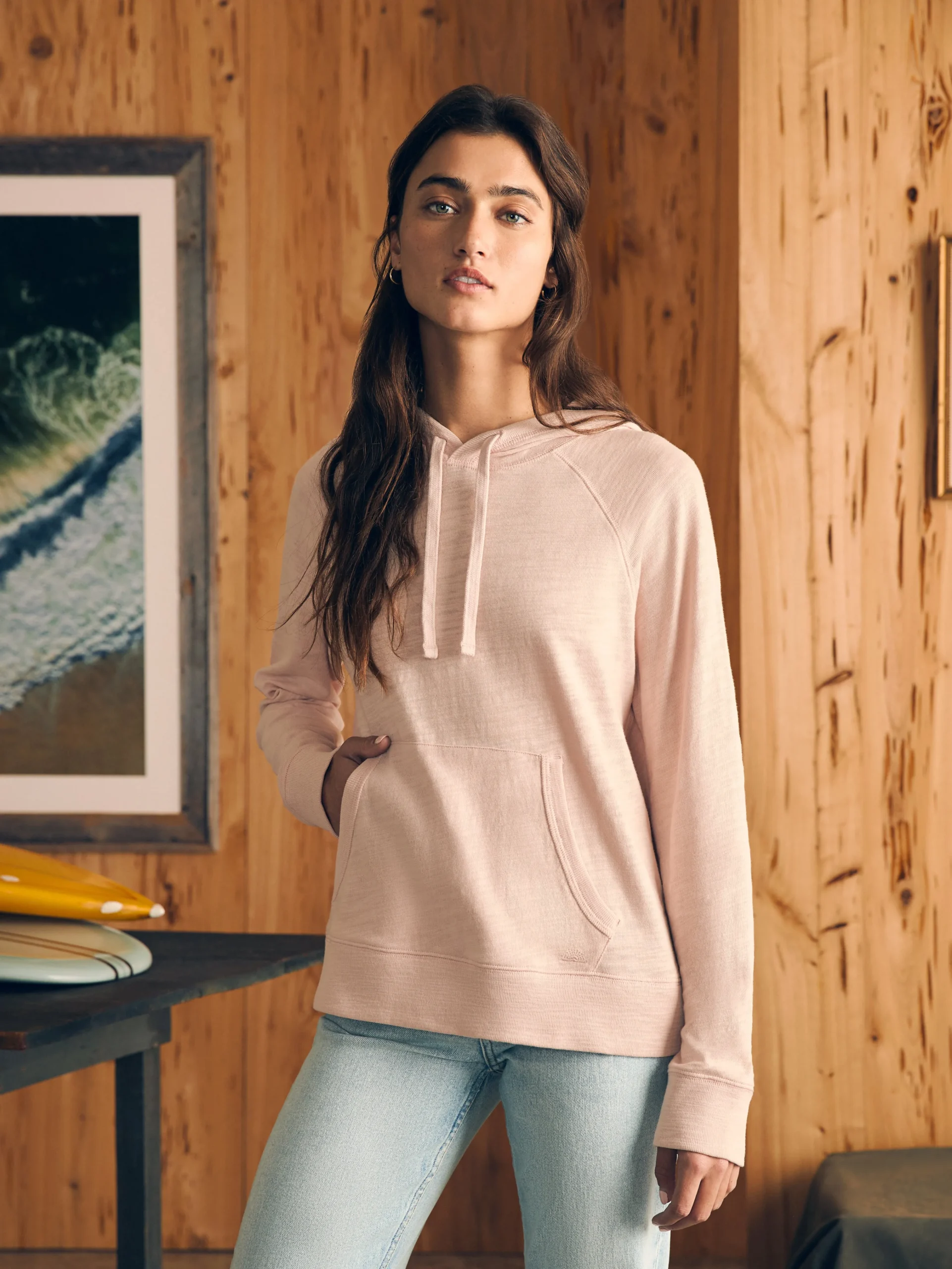 Faherty Brand Sunwashed Slub Hoodie -^Women Hoodies & Sweatshirts