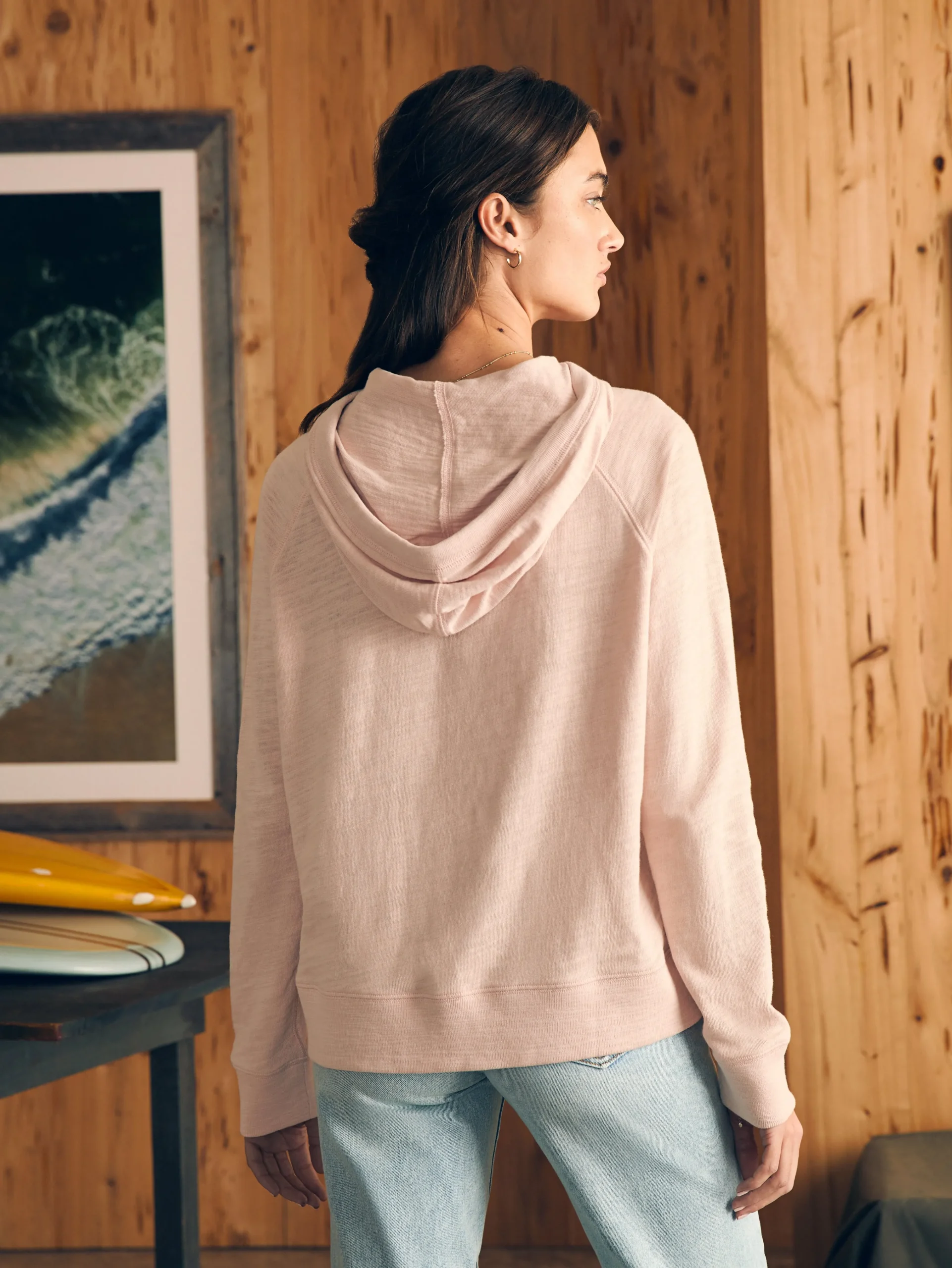 Faherty Brand Sunwashed Slub Hoodie -^Women Hoodies & Sweatshirts