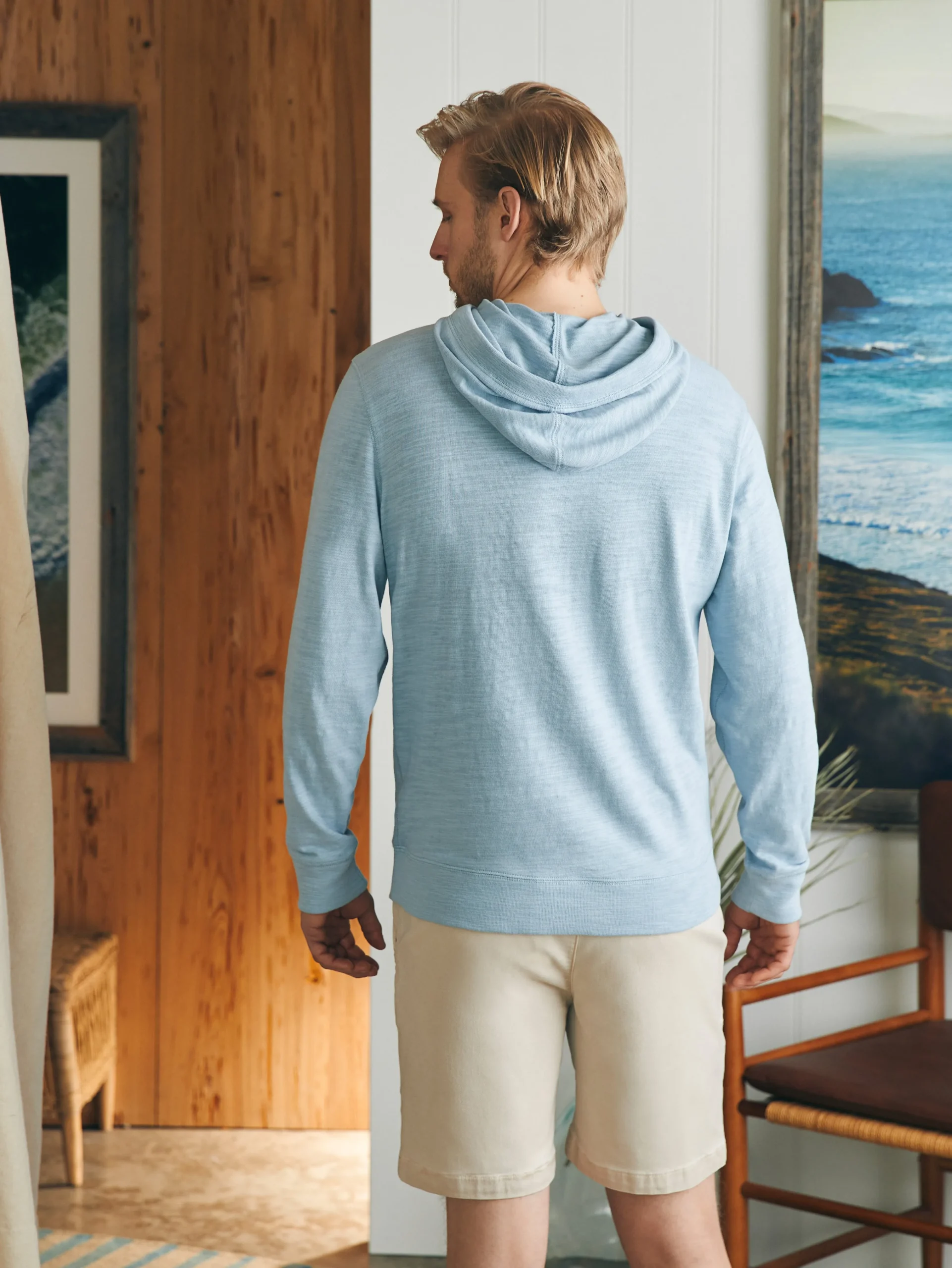 Faherty Brand Sunwashed Slub Hoodie (Tall) -^ Hoodies & Sweatshirts|Lounge