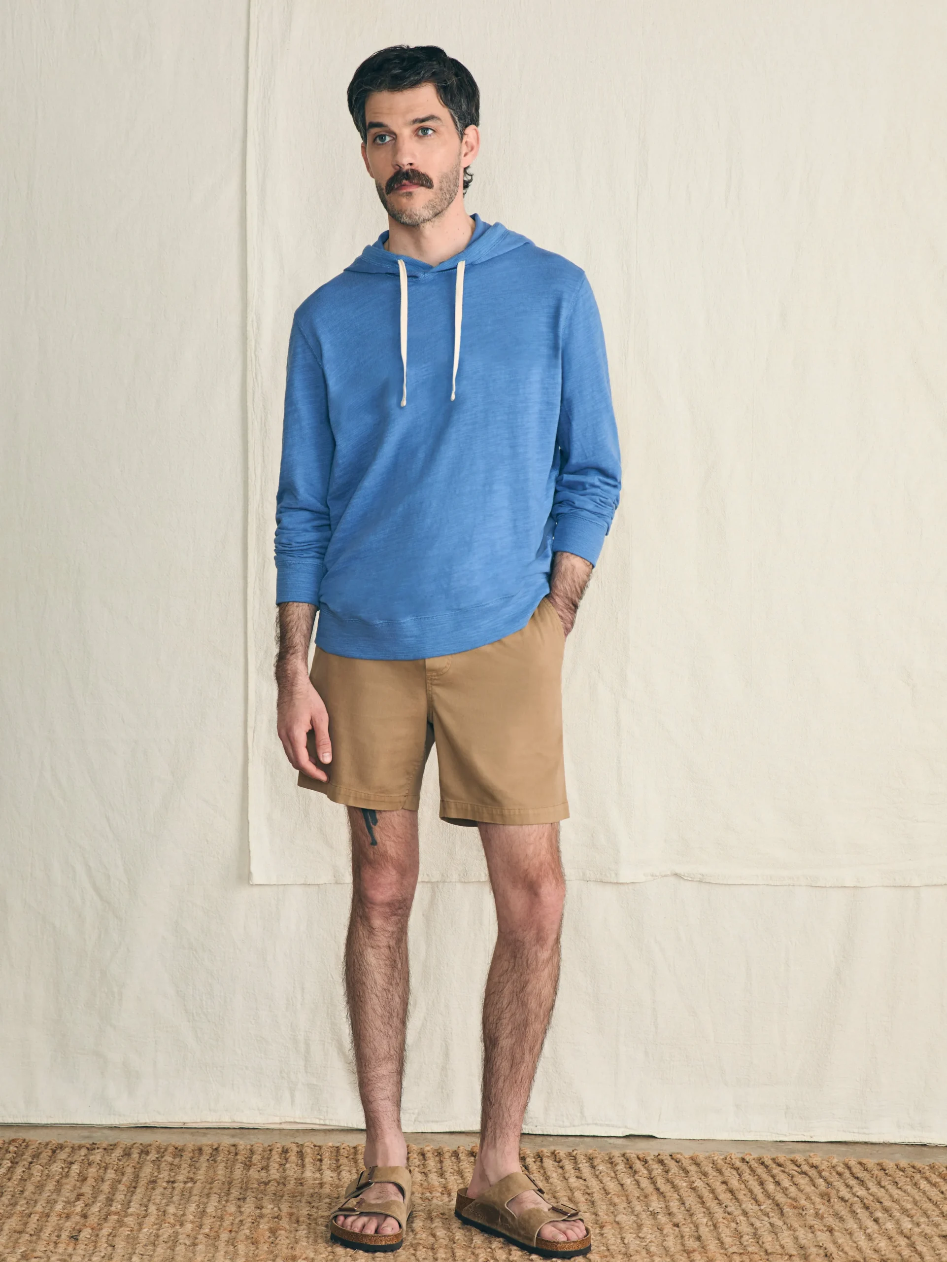 Faherty Brand Sunwashed Slub Hoodie (Tall) -^ Hoodies & Sweatshirts