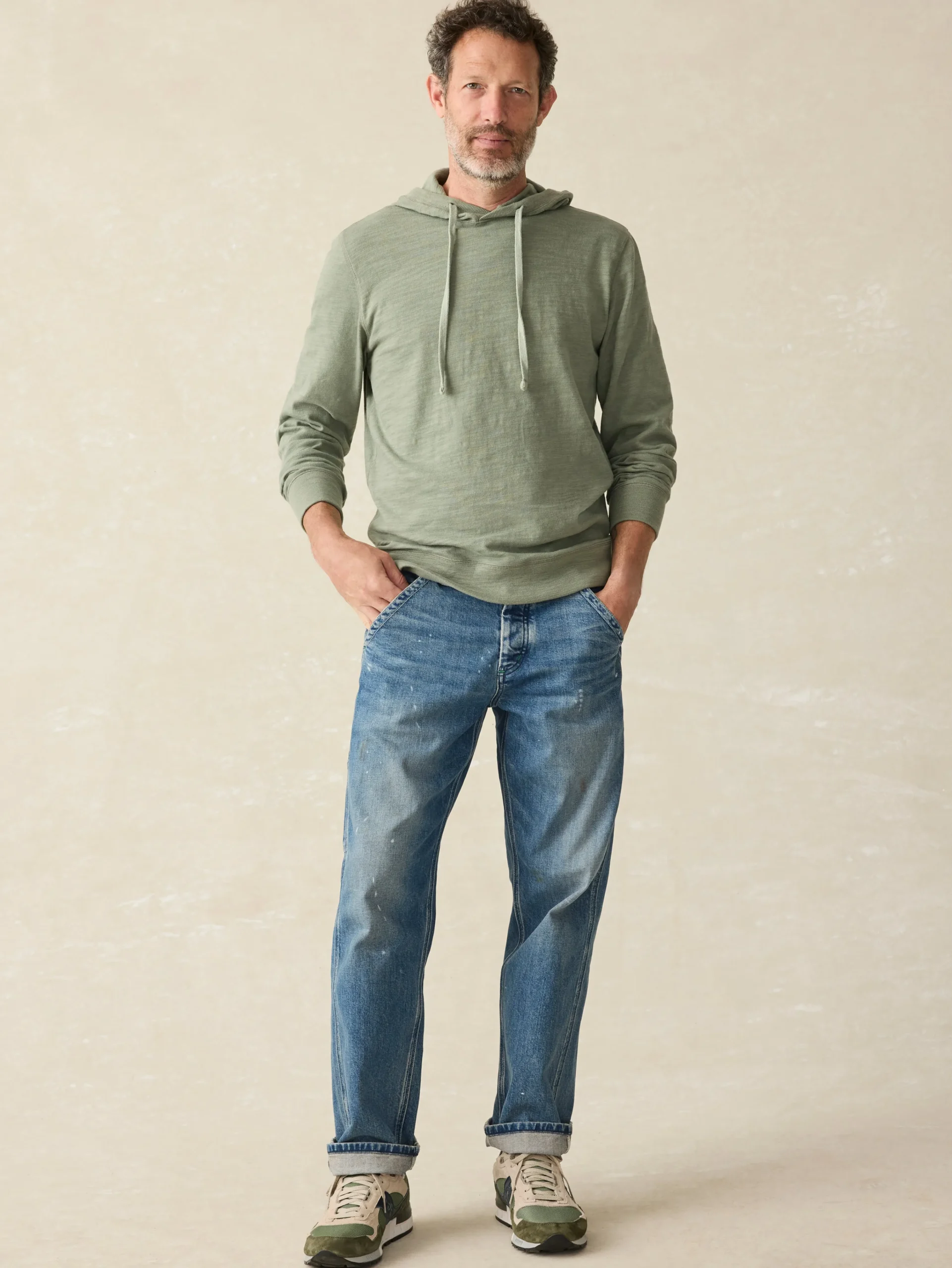 Faherty Brand Sunwashed Slub Hoodie (Tall) -^ Hoodies & Sweatshirts