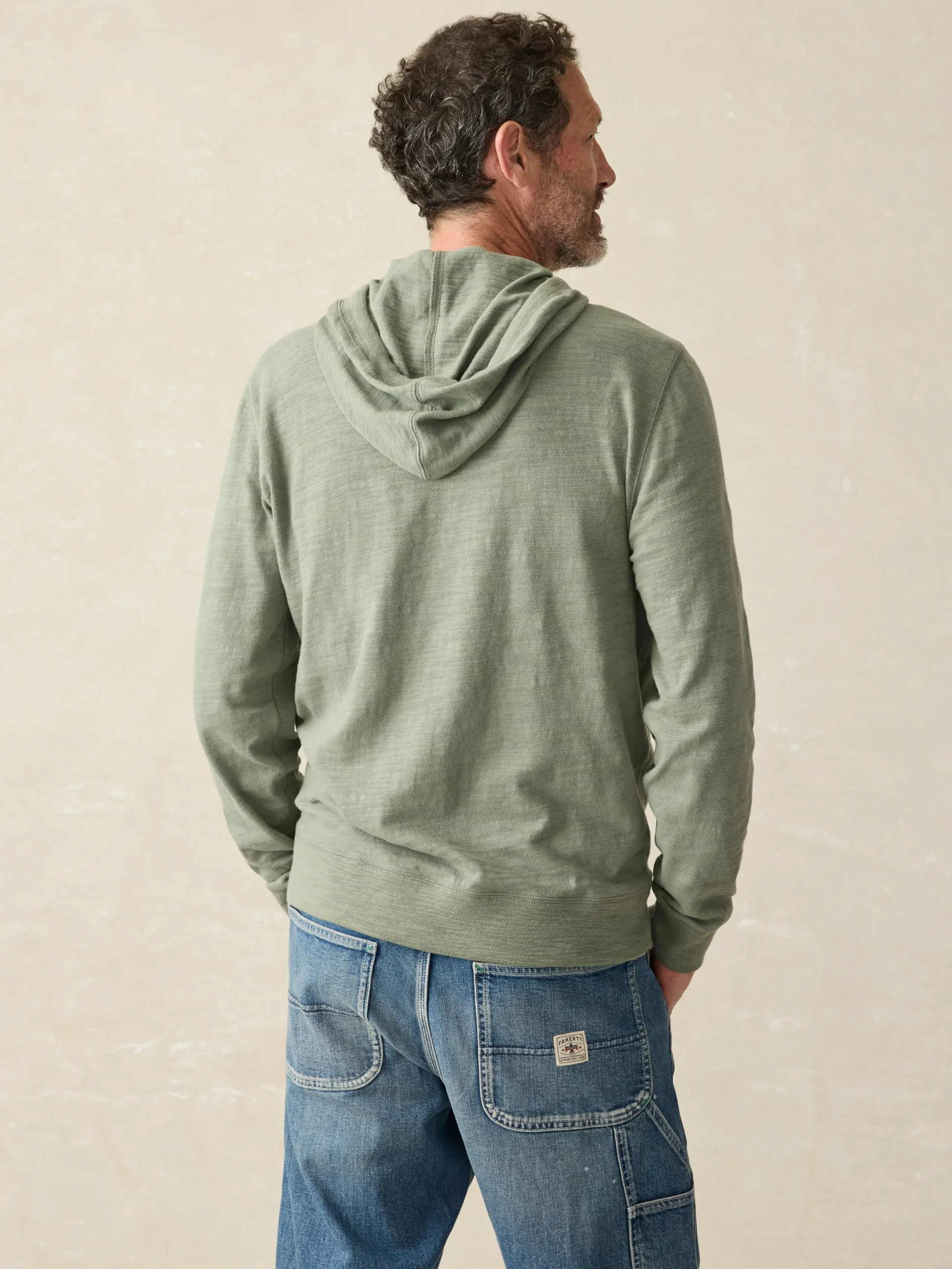 Faherty Brand Sunwashed Slub Hoodie (Tall) -^ Hoodies & Sweatshirts