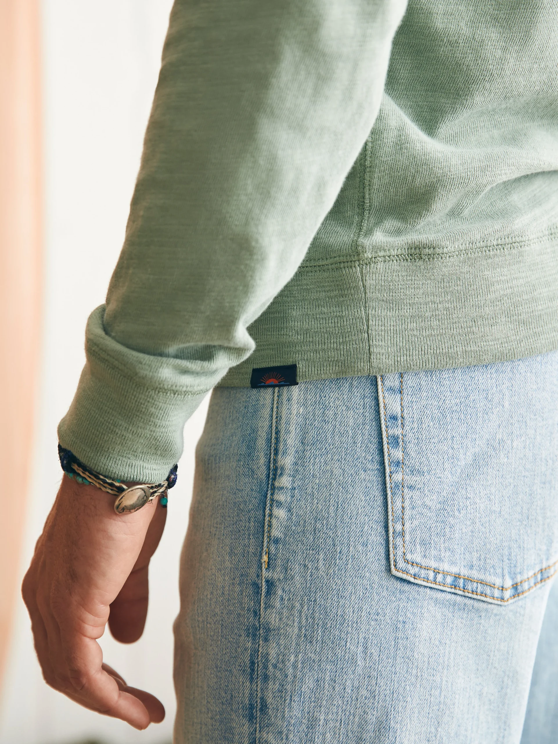 Faherty Brand Sunwashed Slub Hoodie (Tall) -^ Hoodies & Sweatshirts