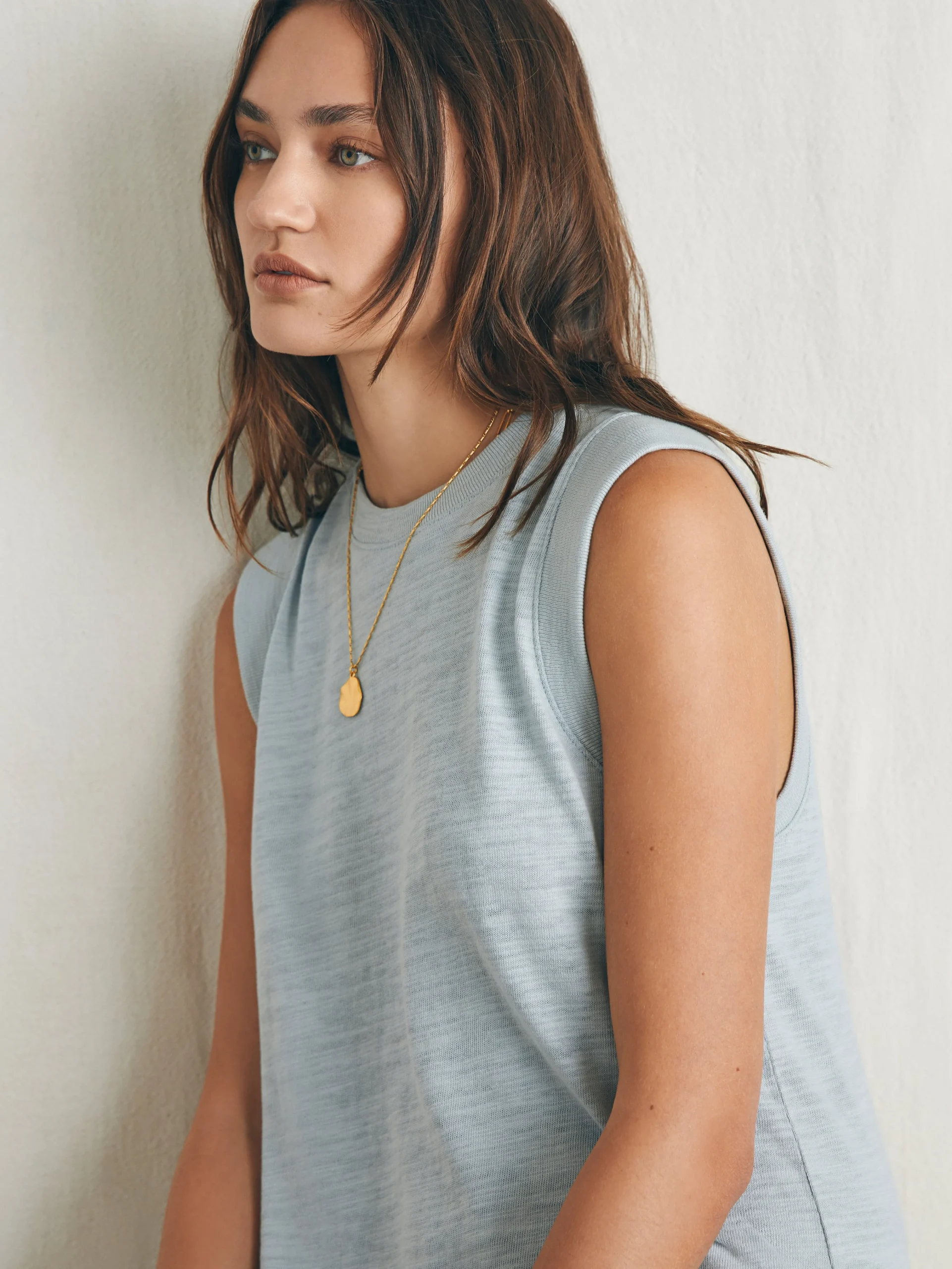 Faherty Brand Sunwashed Slub Muscle Dress -^Women Dresses
