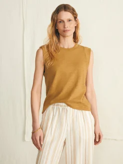 Faherty Brand Sunwashed Slub Muscle Tank -^Women T-Shirts