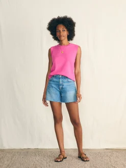 Faherty Brand Sunwashed Slub Muscle Tank -^Women T-Shirts