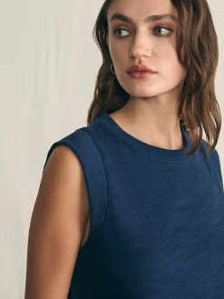 Faherty Brand Sunwashed Slub Muscle Tank -^Women T-Shirts