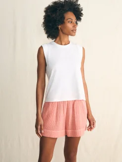 Faherty Brand Sunwashed Slub Muscle Tank -^Women T-Shirts