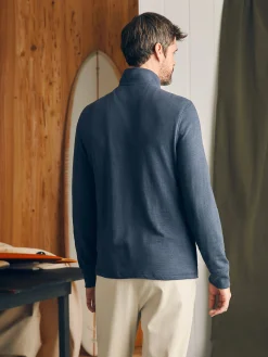 Faherty Brand Sunwashed Slub Quarter Zip (Tall) -^ Hoodies & Sweatshirts|Lounge