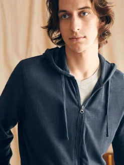 Faherty Brand Sunwashed Slub Zip Hoodie -^ Hoodies & Sweatshirts