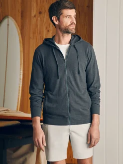 Faherty Brand Sunwashed Slub Zip Hoodie -^ Hoodies & Sweatshirts