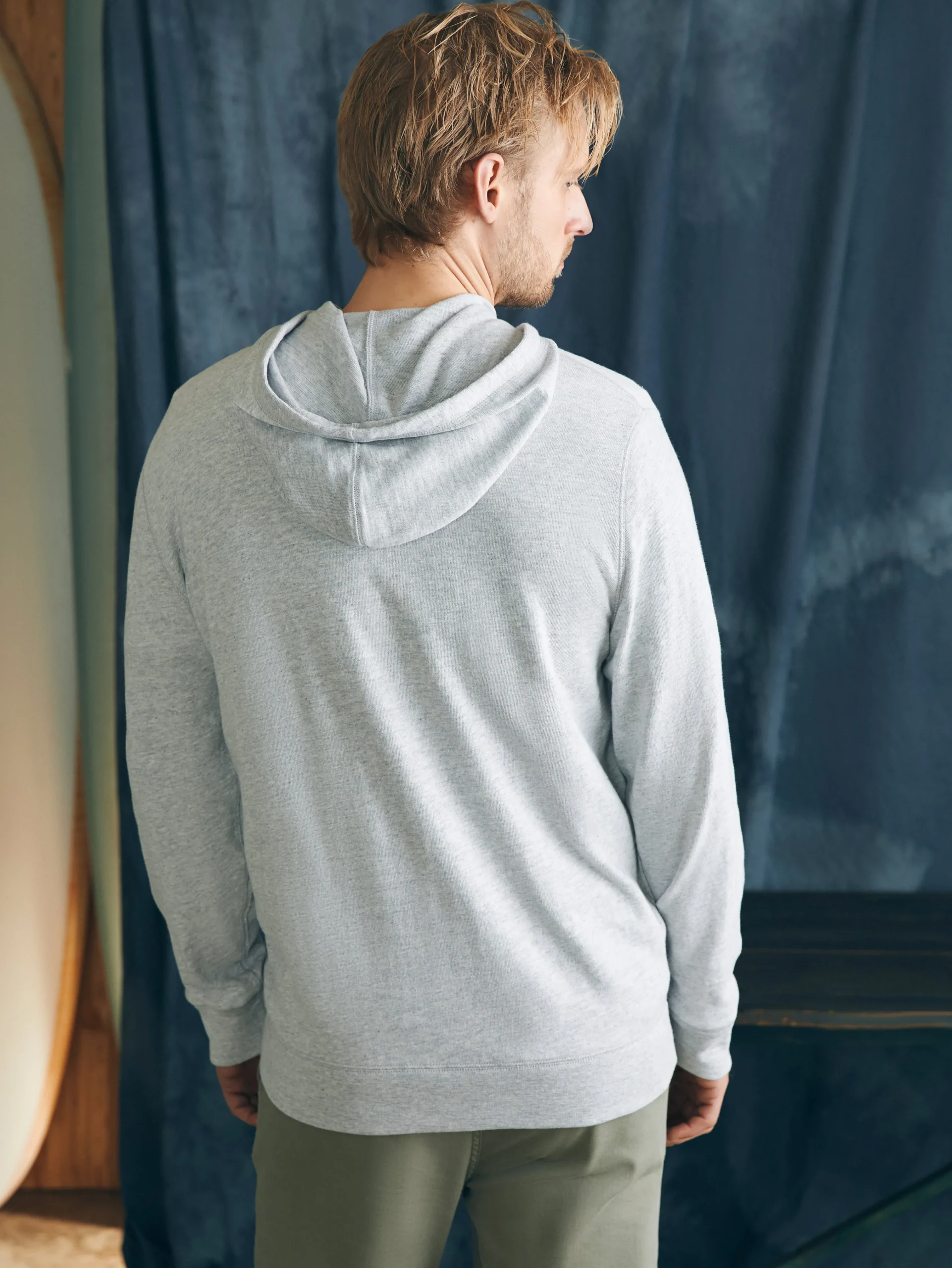 Faherty Brand Sunwashed Slub Zip Hoodie -^ Hoodies & Sweatshirts