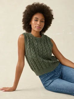 Faherty Brand Sunwashed Sweater Vest -^Women Sweaters