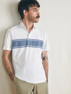Faherty Brand Sunwashed T-Shirt Polo -^ Polo Shirts|T-Shirts & Henleys