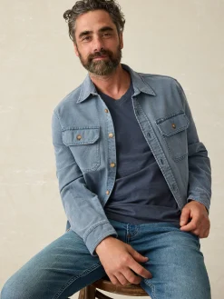 Faherty Brand Sunwashed V-Neck Tee -^ T-Shirts & Henleys