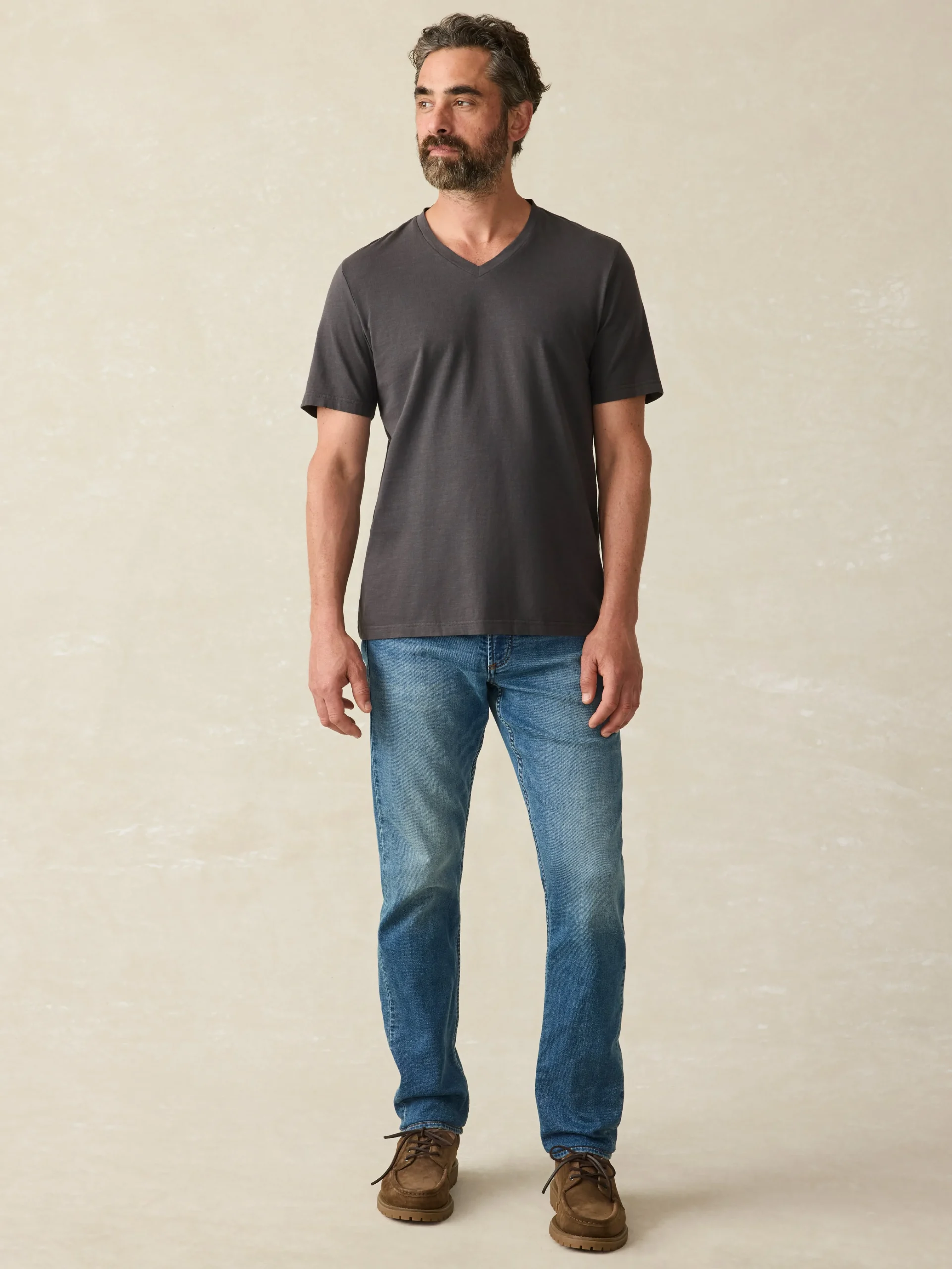 Faherty Brand Sunwashed V-Neck Tee -^ T-Shirts & Henleys