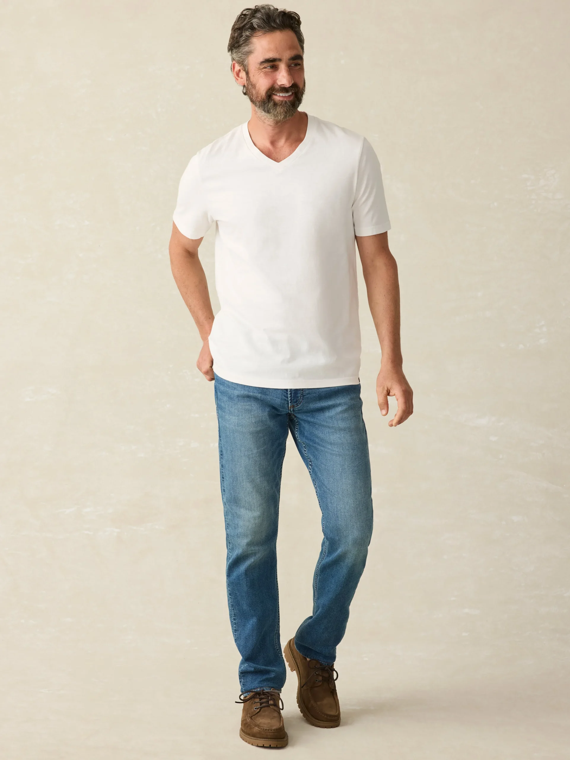 Faherty Brand Sunwashed V-Neck Tee -^ T-Shirts & Henleys