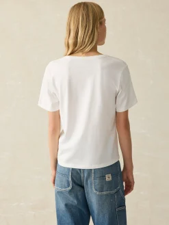 Faherty Brand Sunwashed V-Neck Tee -^Women T-Shirts