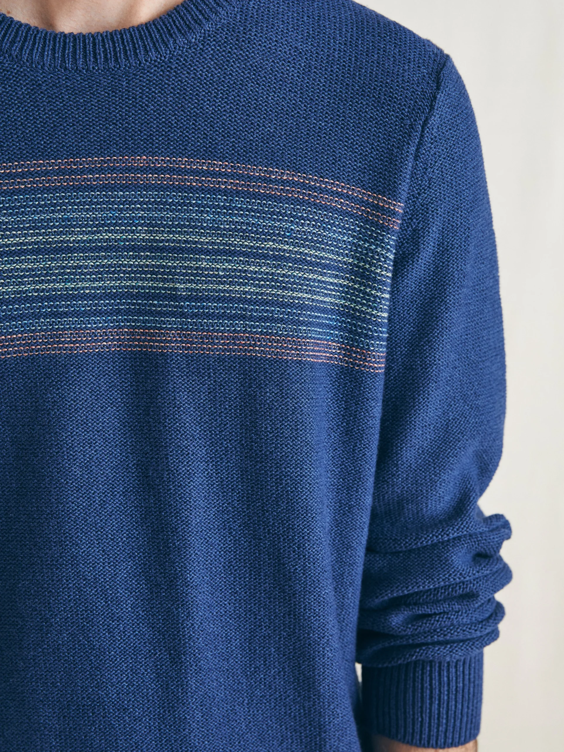 Faherty Brand Surf Stripe Crew Sweater -^ Sweaters