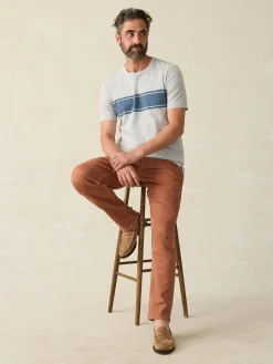 Faherty Brand Surf Stripe Sunwashed Pocket Tee -^ T-Shirts & Henleys