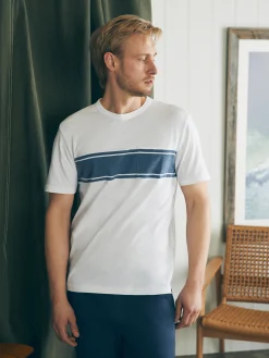 Faherty Brand Surf Stripe Sunwashed Pocket Tee -^ T-Shirts & Henleys