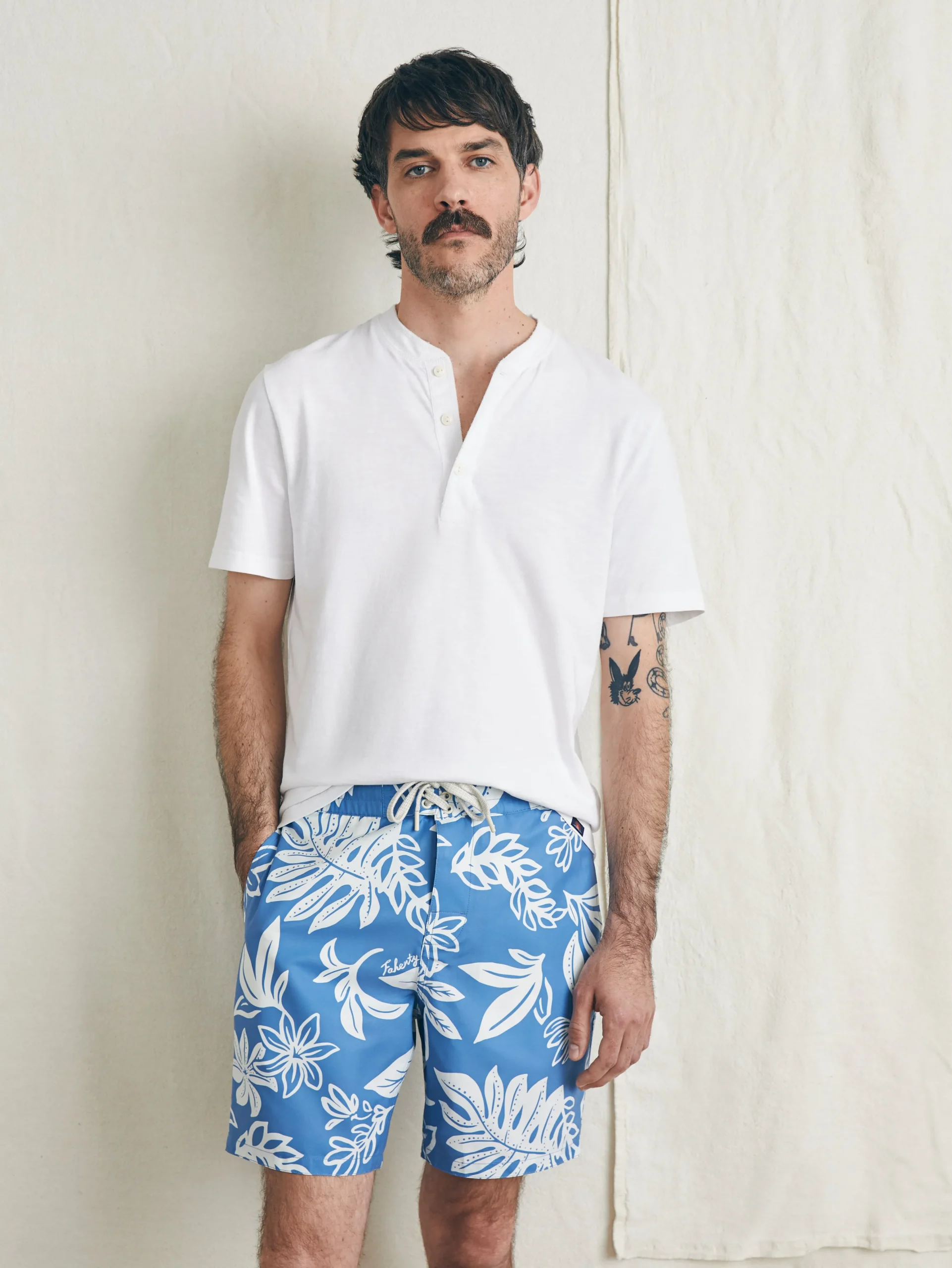 Faherty Brand Surfrider Sunwashed Boardshort -^ Swim