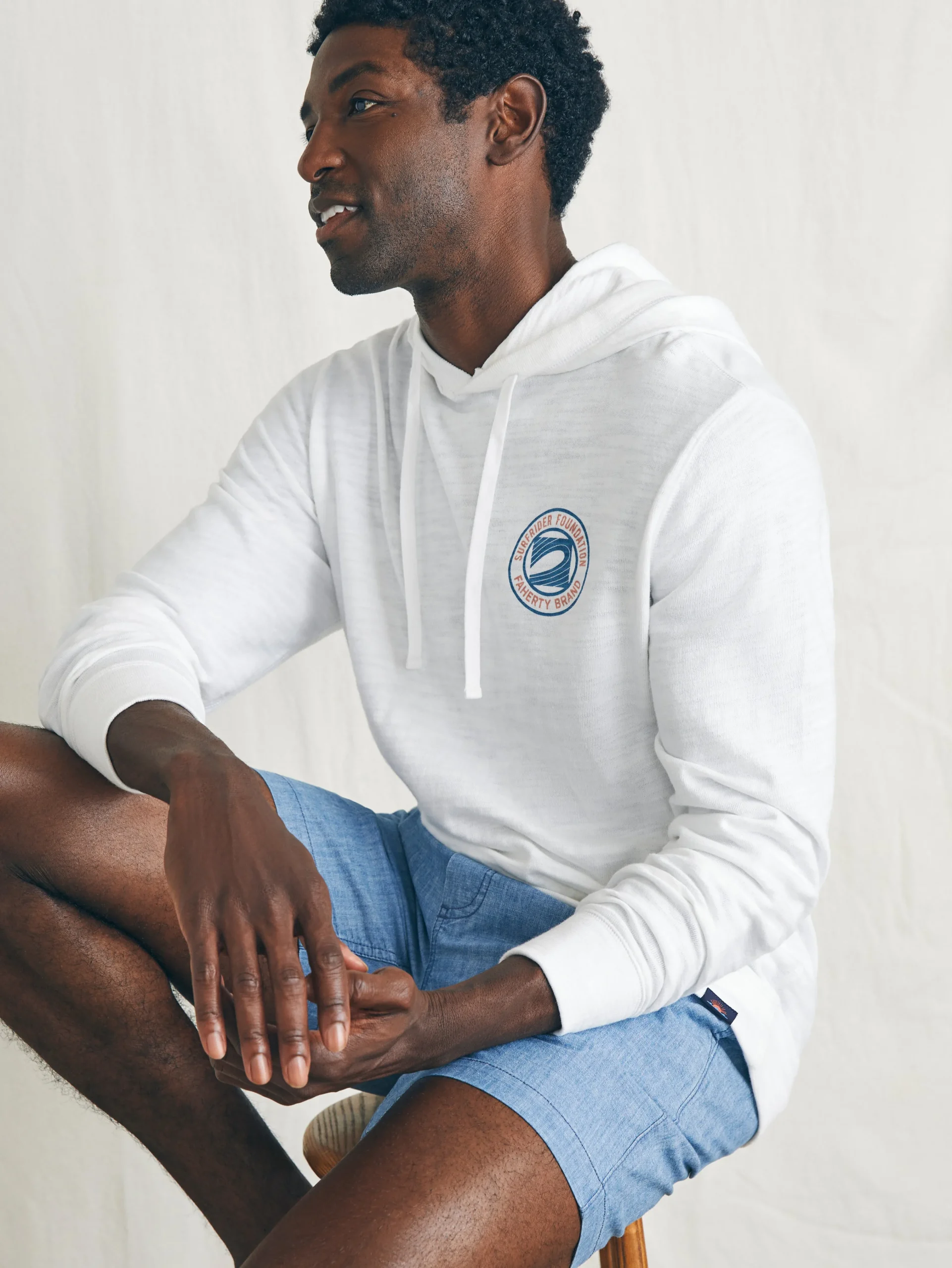 Faherty Brand Surfrider Sunwashed Slub Hoodie -^ Hoodies & Sweatshirts