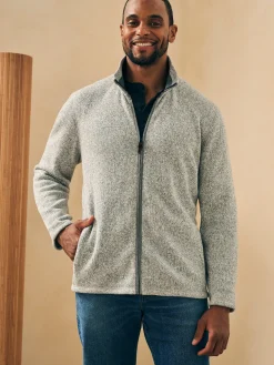 Faherty Brand Sweater Fleece Full Zip -^ Sweaters|Hoodies & Sweatshirts