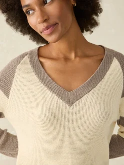 Faherty Brand Throwback V-Neck -^Women Sweaters