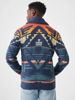 Faherty Brand Thunder Voice Eagle Cardigan -^ Sweaters