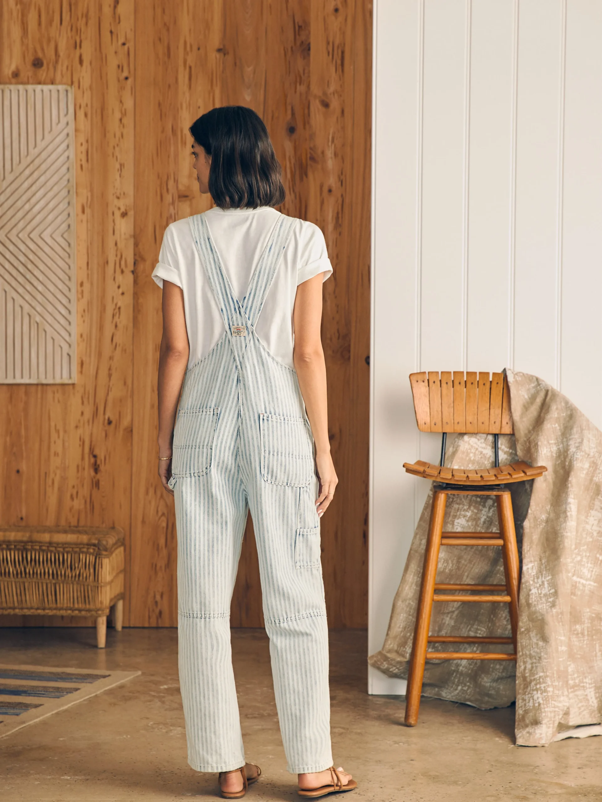 Faherty Brand Topsail Straight Leg Overall -^Women Dresses|Overalls & Jumpsuits