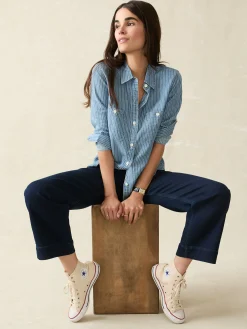 Faherty Brand Tried & True Chambray Shirt -^Women Shirts & Tops