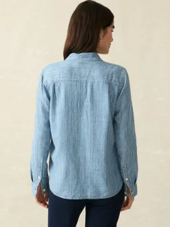 Faherty Brand Tried & True Chambray Shirt -^Women Shirts & Tops