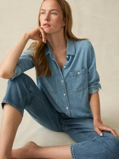 Faherty Brand Tried & True Chambray Shirt -^Women Shirts & Tops