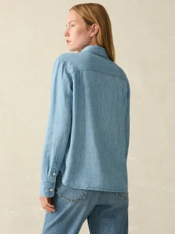 Faherty Brand Tried & True Chambray Shirt -^Women Shirts & Tops
