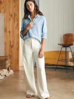 Faherty Brand Tried & True Chambray Shirt -^Women Shirts & Tops