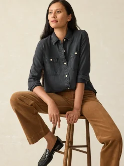 Faherty Brand Tried & True Chambray Shirt -^Women Shirts & Tops