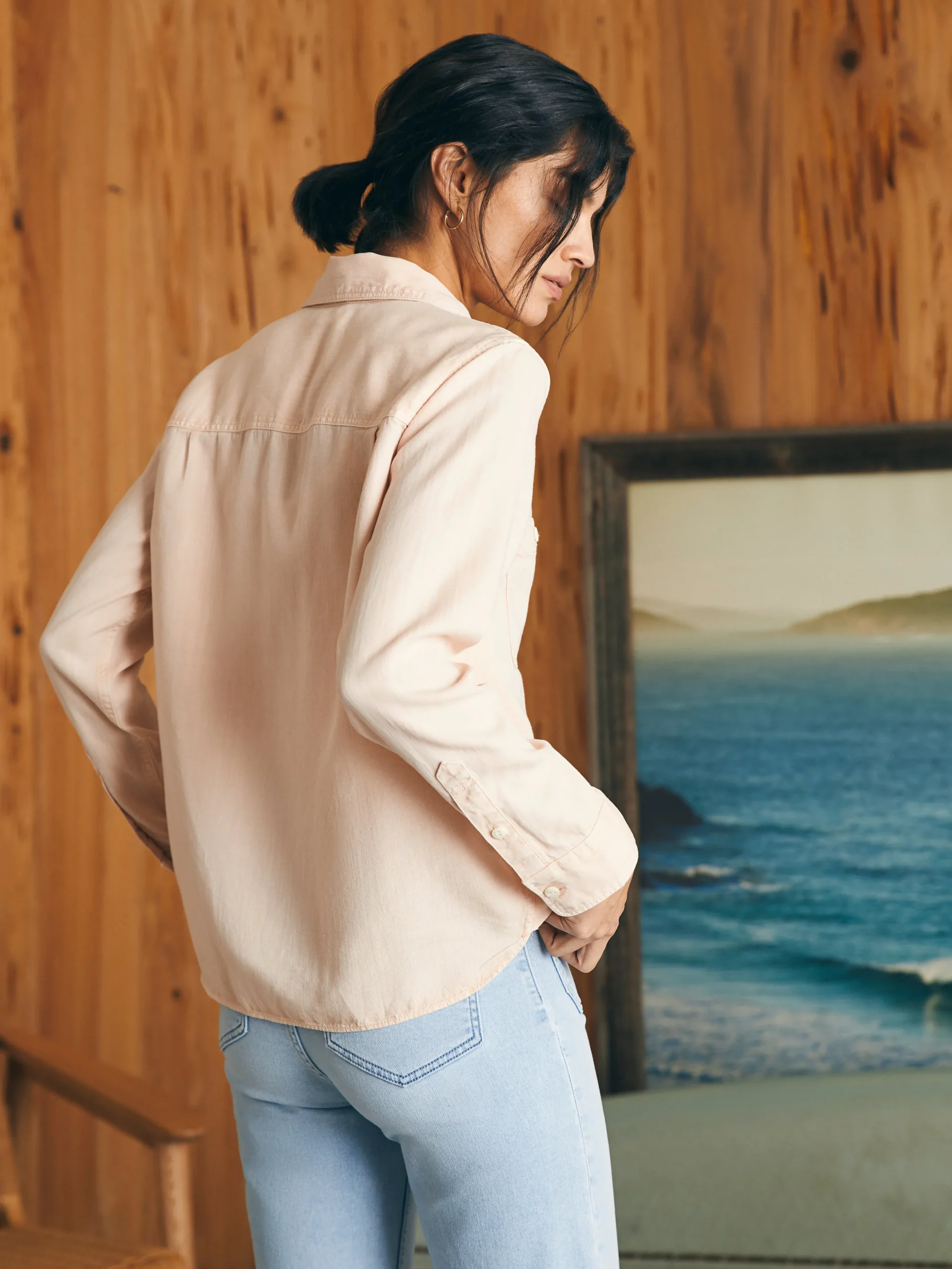 Faherty Brand Tried & True Chambray Shirt -^Women Shirts & Tops