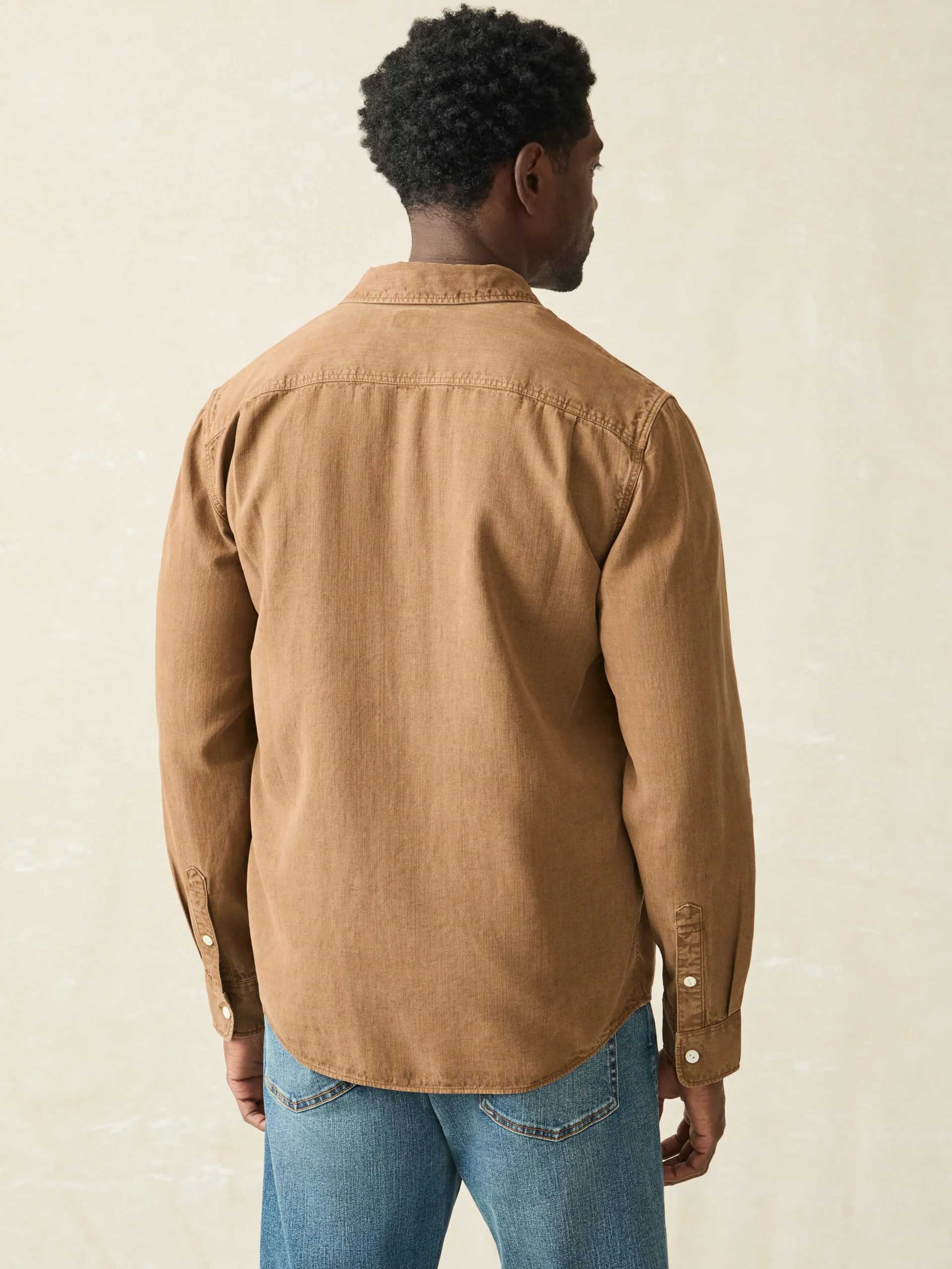 Faherty Brand Tried & True Chambray Workshirt -^ Shirts