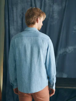 Faherty Brand Tried & True Chambray Workshirt -^ Shirts