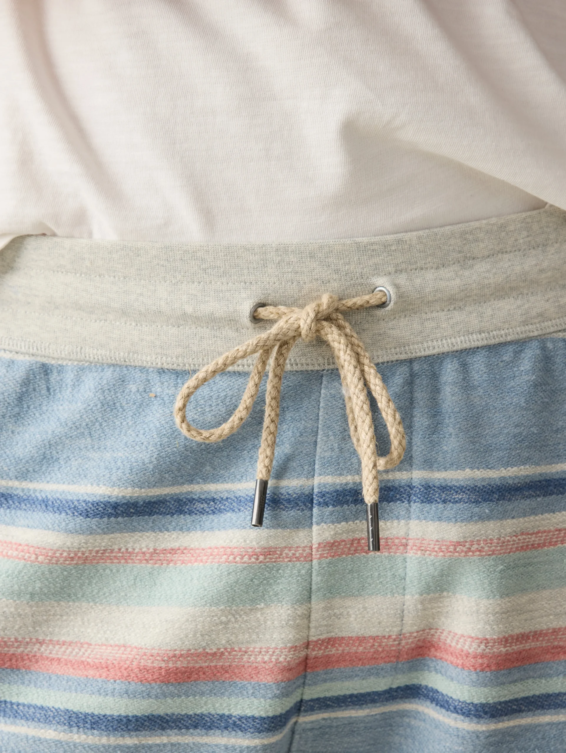 Faherty Brand Whitewater Stripe Sweatshort -^ Shorts|Lounge